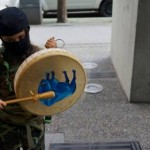 Young warrior at the INAC Vancouver occupation