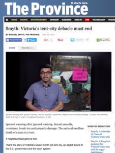 PAGAN_SIC failure screen shot Vancouver Province article