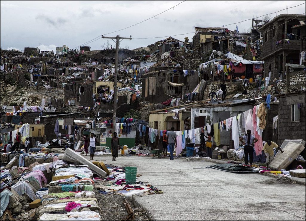 Jérémie, Haiti following the passing of Hurricane Matthew on Oct 4, 2016 (photo by UN agency) 